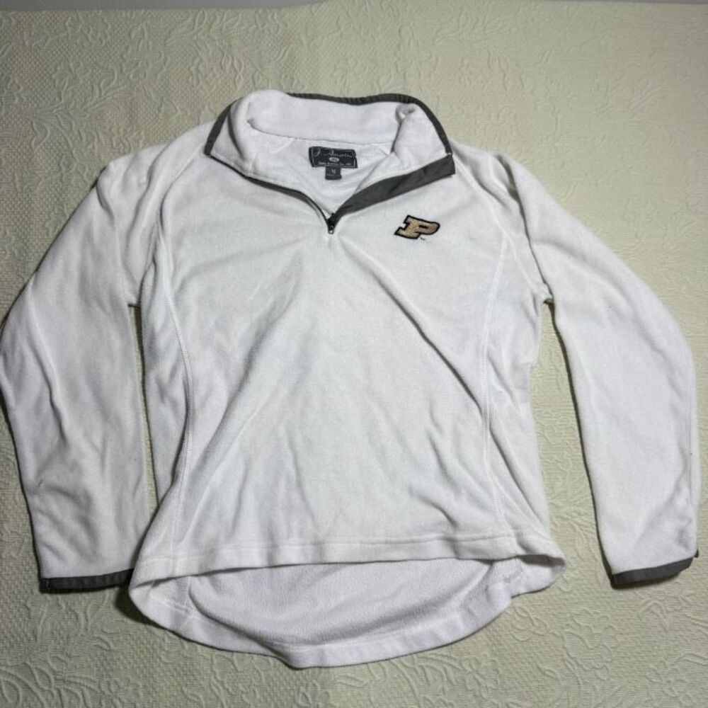 J. America Purdue Boilermakers 1/4 Zip Fleece Pullover Women's Size M